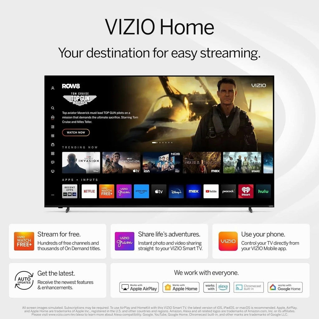 VIZIO 50in 4K HDR Smart LED TV, Black - V4K50M-08