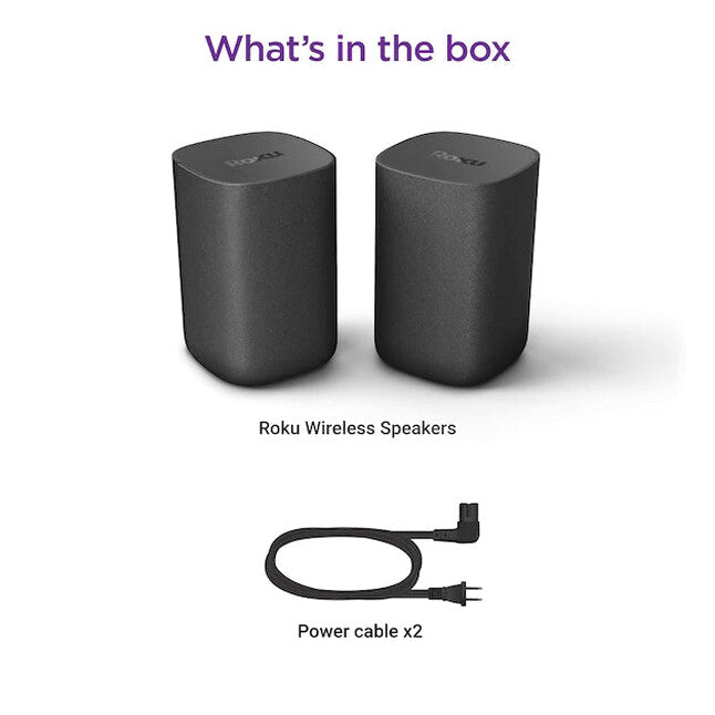 Roku Wireless Speakers 6.1-in 80-Watt Set of 2