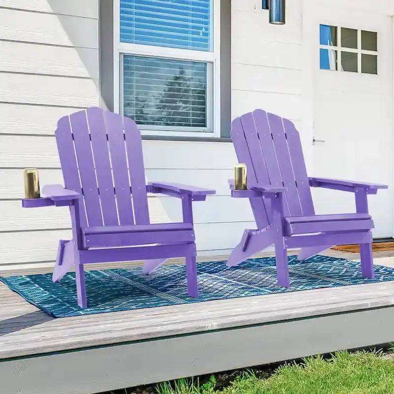 Bonosuki Folding Adirondack Fire Pit Chair Set, 2 Count, HIPS