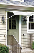 NuImage Awnings Aluminum Door Canopy 60 Inches Wide White - 60425