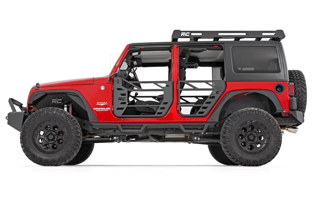 Rough Country Steel Roof Rack System For 2007-2018 Jeep Wrangler JK - 10605