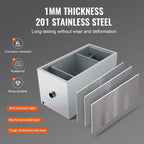 SKYSHALO Commercial Grease Interceptor Trap, 25LB, Stainless Steel