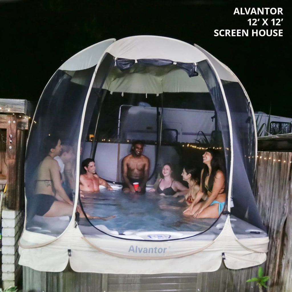 Screen House Camping Room Pop-Up Gazebo 10' x 10' Instant Canopy