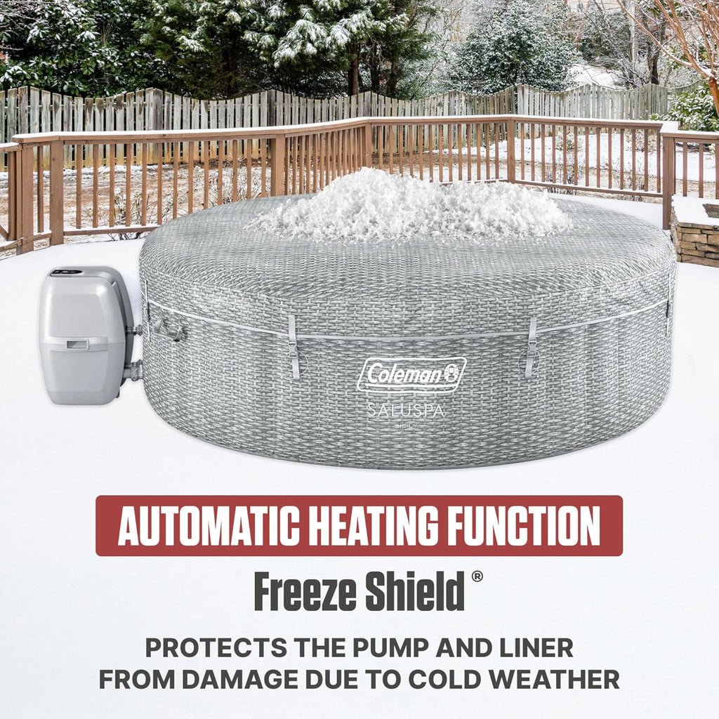 Coleman Sicily Energy-Efficient AirJet Inflatable Hot Tub, 5-7 Person - Sicily