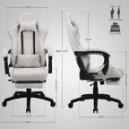 Blue Whale PU Leather Big And Tall Ergonomic Office Gaming Chair, 350 Pounds - B0BTCQ3VVW