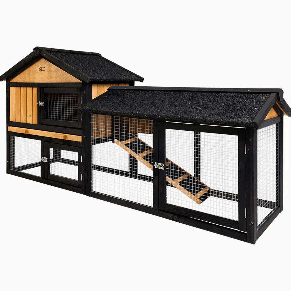 i.Pet Extra Large Wooden Outdoor Chicken Coop Rabbit Hutch With Run