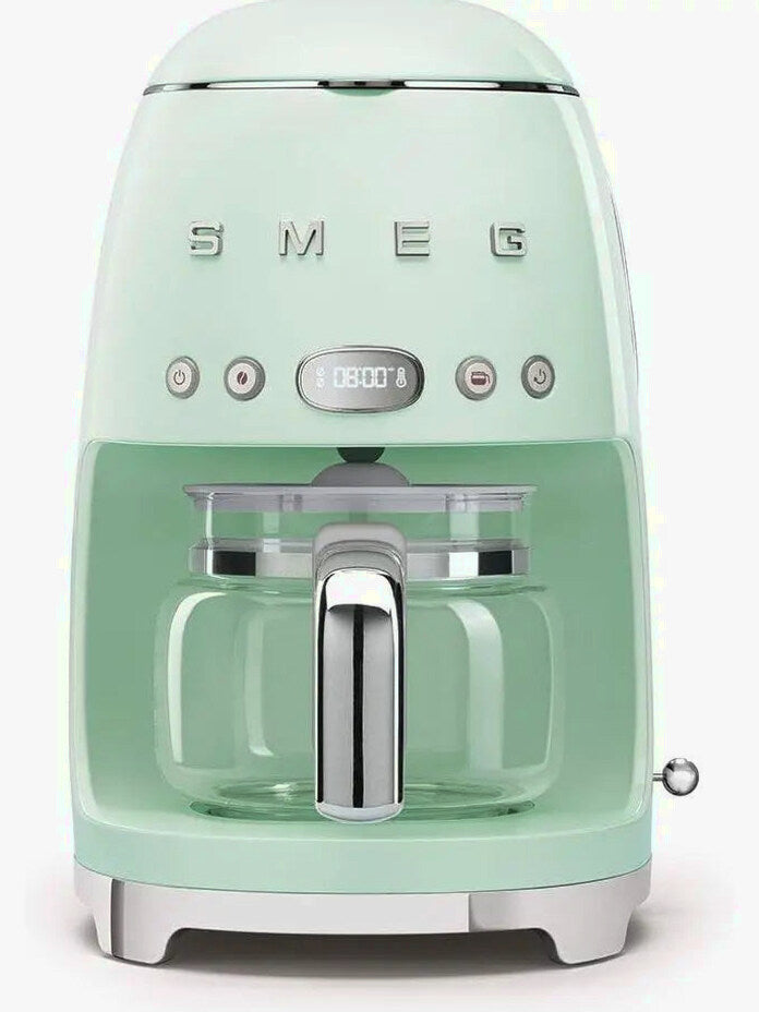 Smeg 50's Retro Style Drip Filter Coffee Machine, 10 Cups, Pastel Green