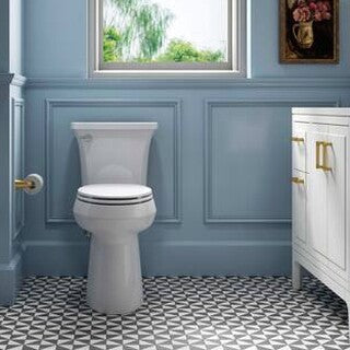KOHLER Highline Arc Extra Tall 2-Piece Elongated Toilet, White, 1.28 GPF - 78305-0