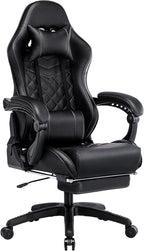 Blue Whale PU Leather Big And Tall Ergonomic Office Gaming Chair, 350 Pounds - B0BTCQ3VVW