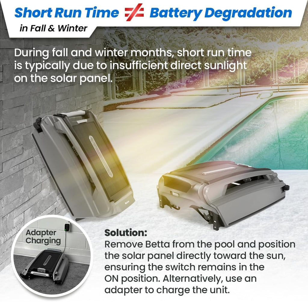 Betta Solar-Powered Robotic Pool Skimmer With Twin SCT Motors - SE Plus