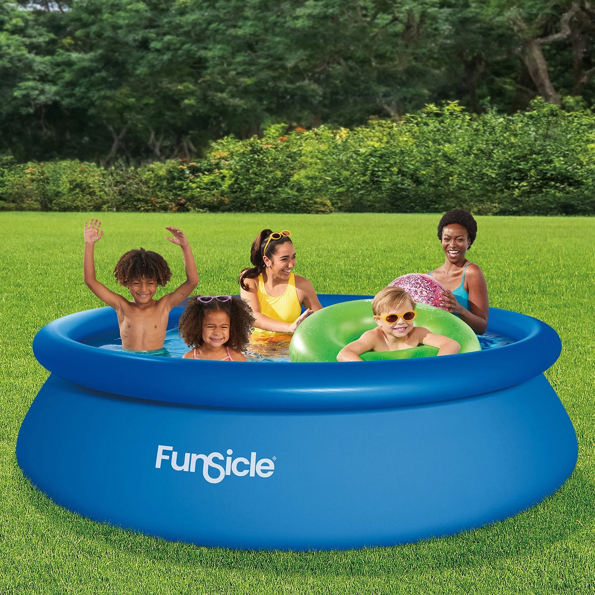 Funsicle Above Ground Swimming Pool, Round, 8 ft x 30 in - Age 6+