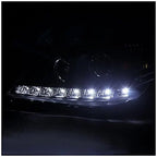 Spec-D Tuning Black Projector Headlights With SMD LED DRL Strip - 2LHP-BW16302JM-TM