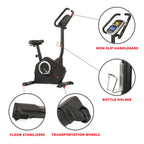 Sunny Health & Fitness Magnetic Upright Exercise Bike With LCD Pulse Monitor - SF-B2883
