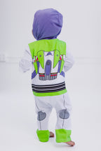 Disney Pixar Toy Story Buzz Lightyear Toddler Boys Zip Up Cosplay Coverall Infant to Little Kid