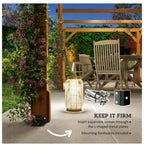 Wood Pergola 20 x 10 ft Dark Brown