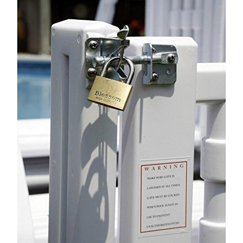Blue Wave Easy Step Pool Entry System With Gate, White - NE138
