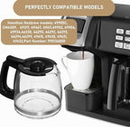 12-Cup Replacement Glass Coffee Carafe Compatible With Hamilton Beach FlexBrew - 990136800