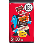 Hershey Assorted, Halloween Candy Bulk Variety Bag, 51.03 oz (165 Pieces)