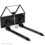 Titan Attachments Pin-On Pallet Fork Frame Attachment With 46in Fork Blades And 2600 LB Load Capacity