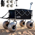 WONDERCAMEL Collapsible Beach Wagon With 13in Balloon Wheels, 185L