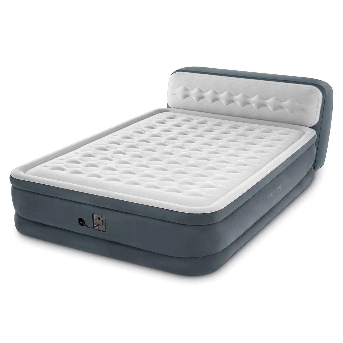 Intex Dura-Beam Deluxe Queen Air Mattress With Headboard, 18 Inches - FBAINT64447ED