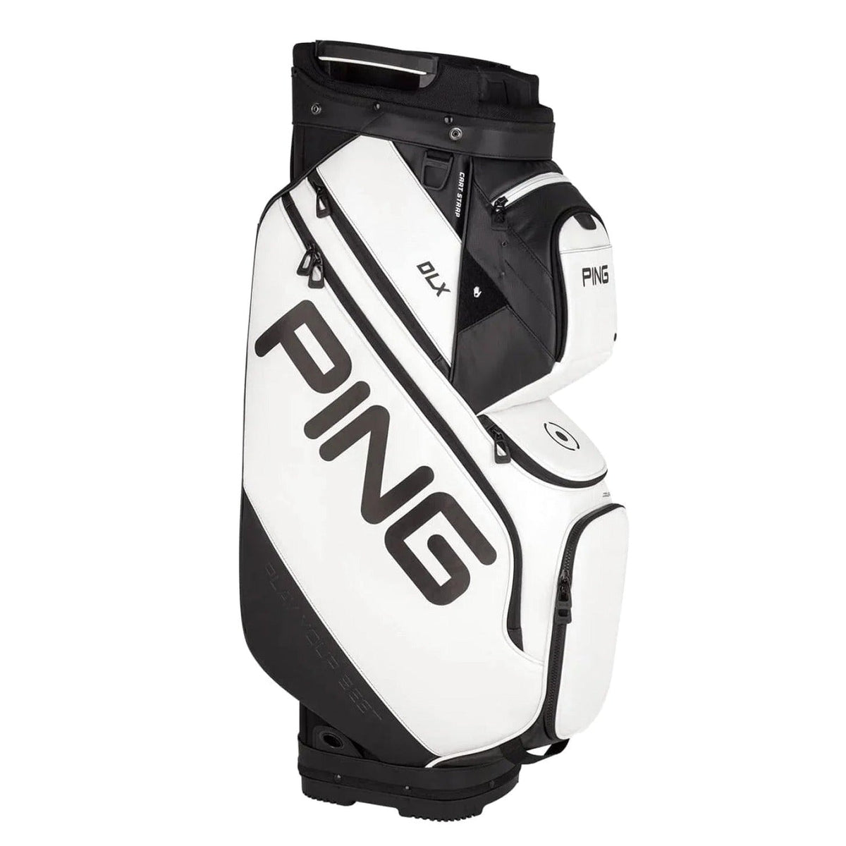 PING Cart Bag, White, 15-Way Top - DLX