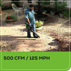 Greenworks 80V 21in Brushless Push Lawn Mower, 500 CFM Blower And 13in String Trimmer - 2 x 2.0Ah Batteries