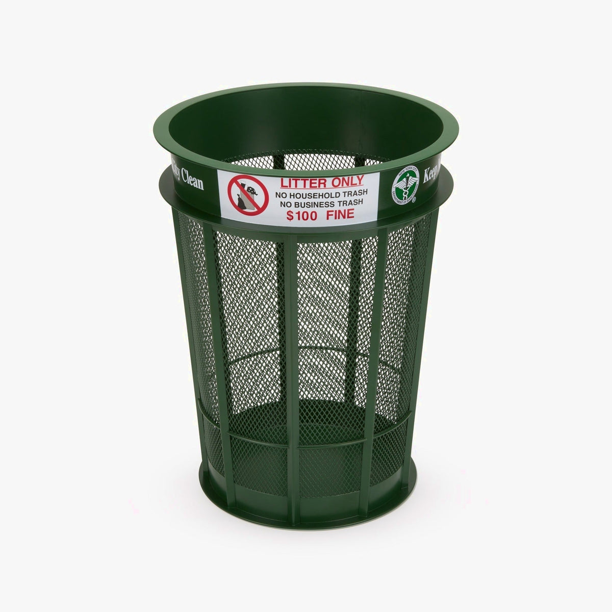 Only NY DSNY Trash Can - Keep New York City Clean