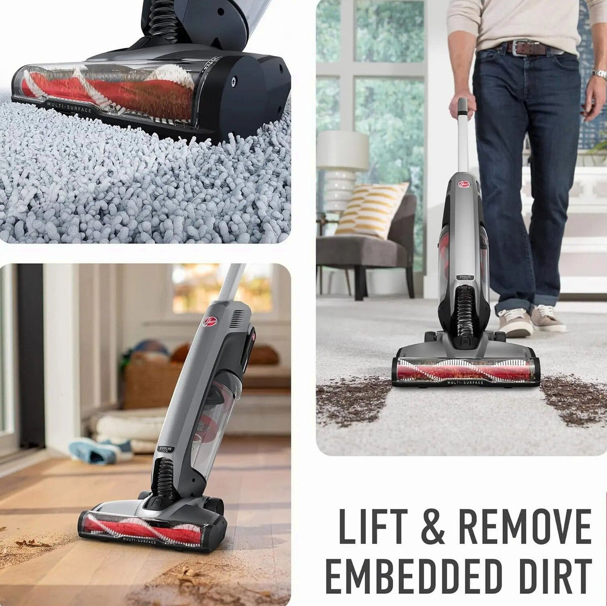 Hoover ONEPWR Evolve Pet Cordless Upright Vacuum Cleaner, Black - BH53422V