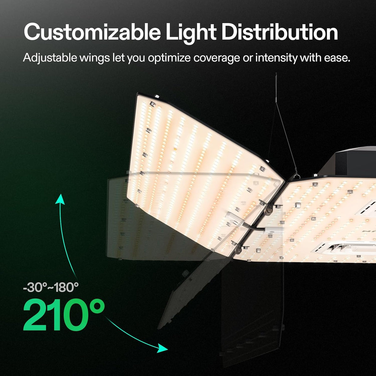 VIVOSUN AeroLight Wing AW400SE LED Grow Light 400W With Integrated Circulation Fan - AW400SE