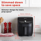 Instant Vortex Slim XL 6QT Air Fryer, Black