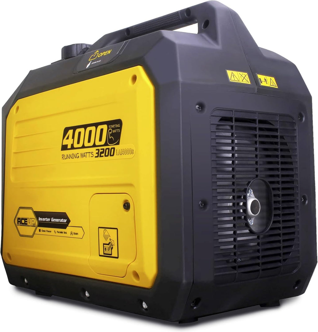 Aceup Portable Gas Inverter Generator 4000 Peak Watts 149cc RV-Ready
