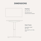 FLEXISPOT Electric Standing Desk With Whole-Piece Desktop - EN1