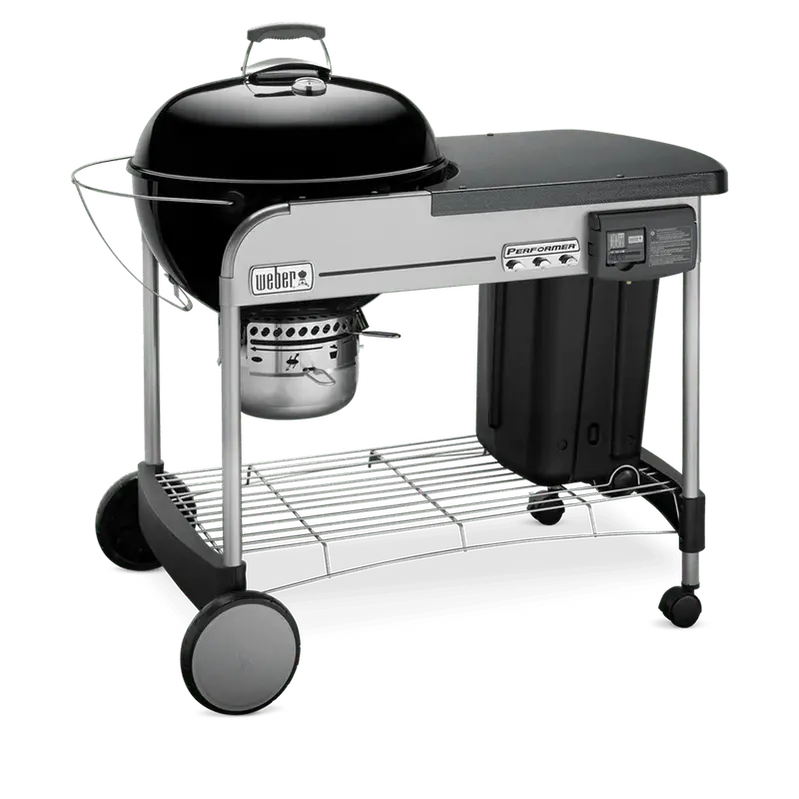 Weber Charcoal Grill 22-Inch Black - Performer Deluxe