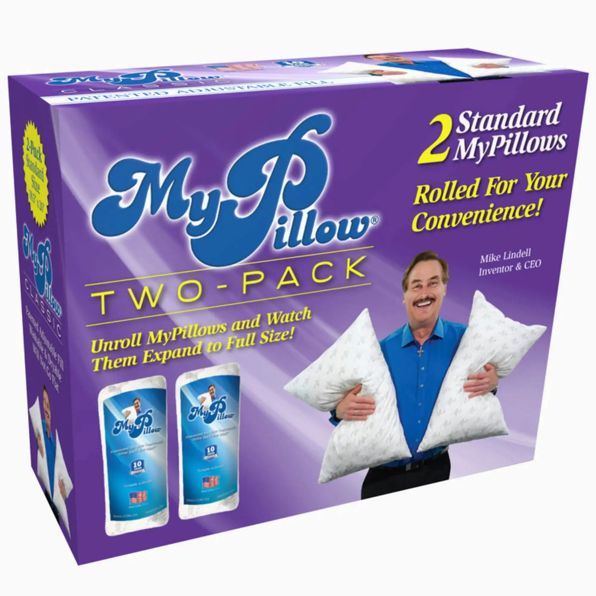 MyPillow Classic Standard Bed Pillow Cotton 2 Pk