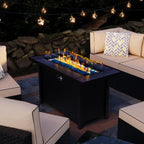 Meilocar 45in Propane Fire Pit Table, 50000 BTU, Gray Tabletop