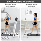 ikayaa 2 In 1 Under Desk Treadmill, 2.5 HP Folding - FYC