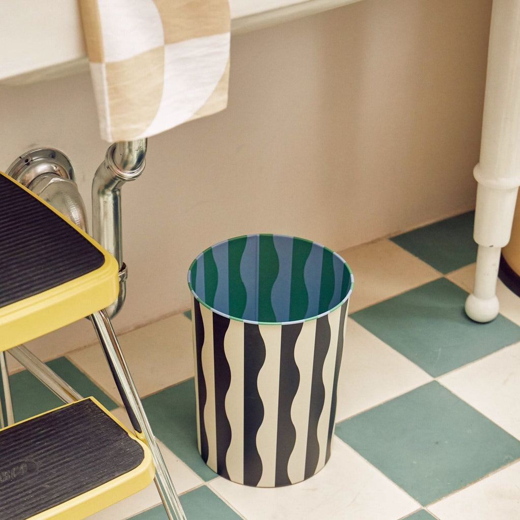 Dusen Dusen Pattern Waste Bin - River