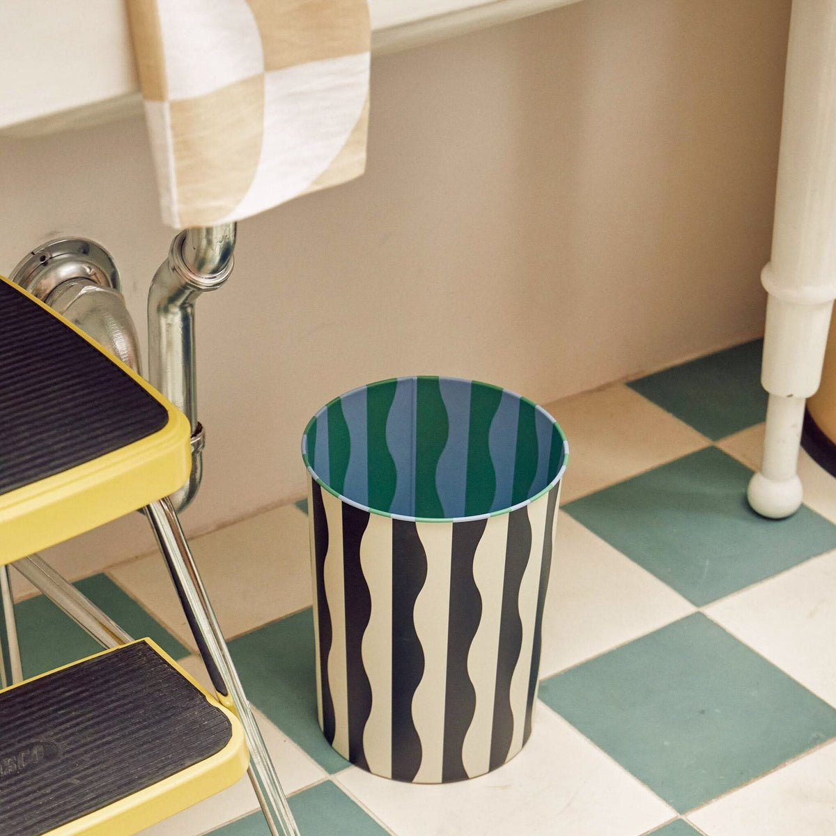 Dusen Dusen Pattern Waste Bin - River