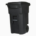 Toter 64 gal. Black Wheeled Trash Can With Lid - 25564-W2BLK