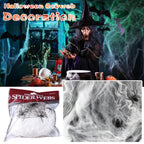 Darzheoy Spider Webs Halloween Decorations, Super Stretch Cobwebs for Halloween Indoor and Outdoor Party Supplies Halloween Decoration Venue Layout
