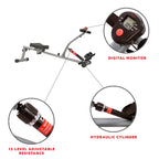 Sunny Health & Fitness Adjustable Resistance Rowing Machine With Digital Monitor - SF-RW1205