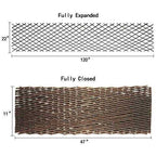 Glant Willow Expandable Garden Trellis Fence - 22X120 inch