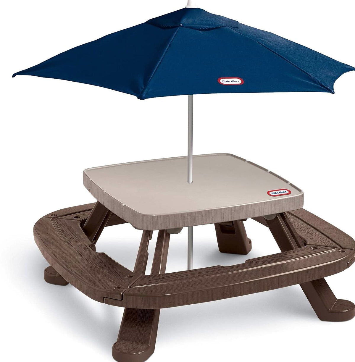 Little Tikes Fold 'N Store Picnic Table With Market Umbrella - 632433M