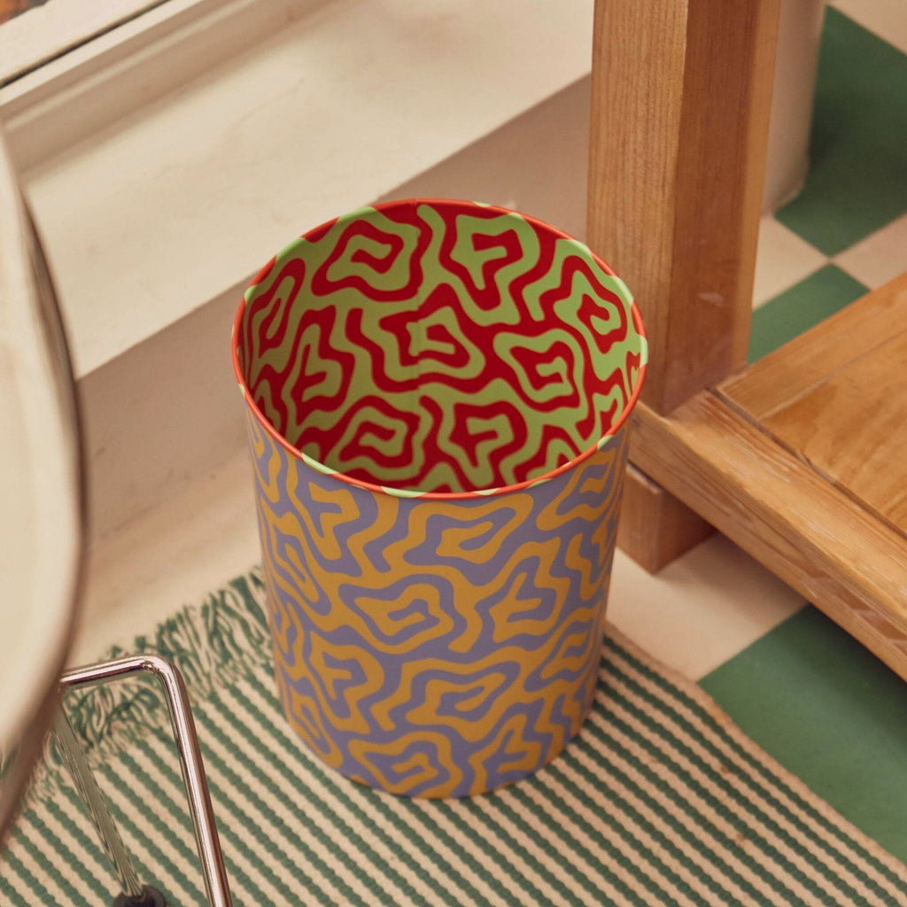Dusen Dusen Pattern Waste Bin - Spiral
