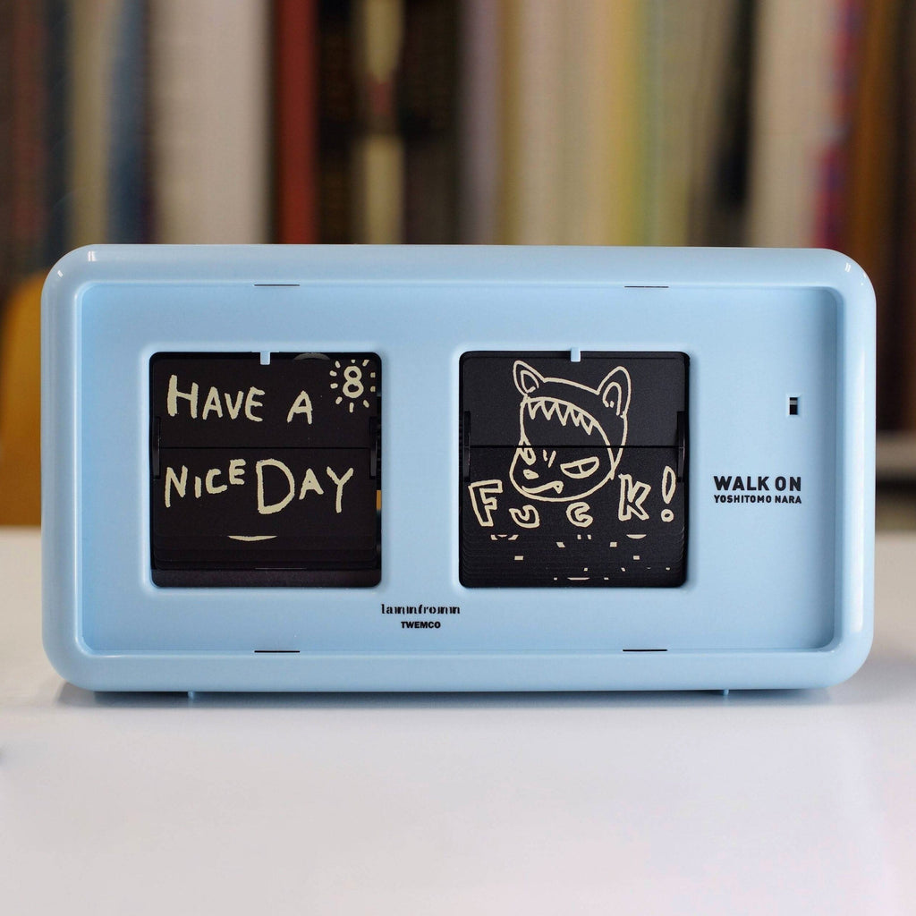 Yoshitomo Nara Walk On Flip Clock - Blue