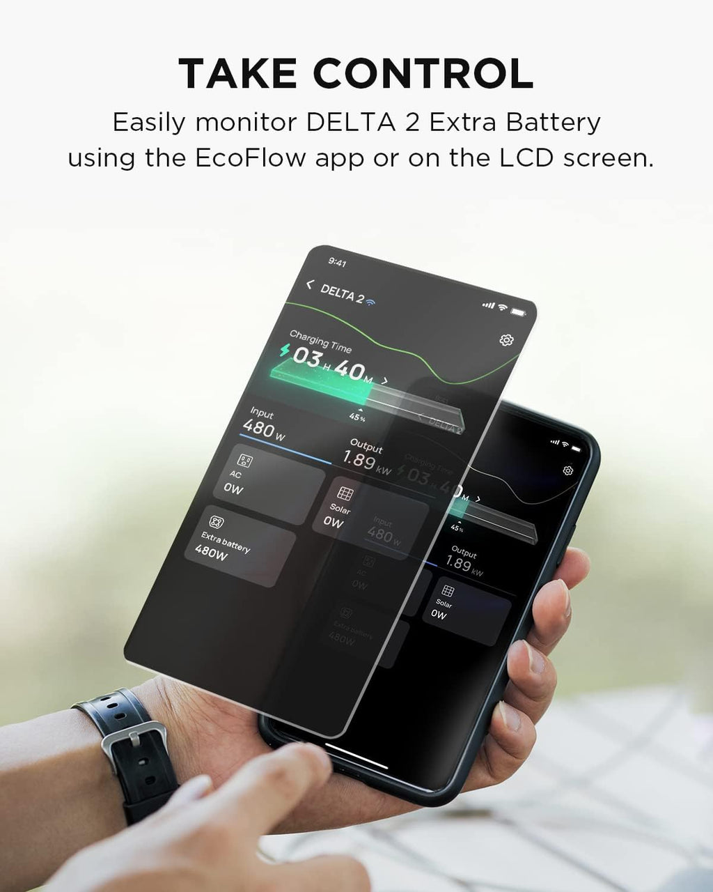 EF ECOFLOW DELTA 2 Smart Extra Battery 1024Wh LiFePO4 Expansion Battery - DELTA 2