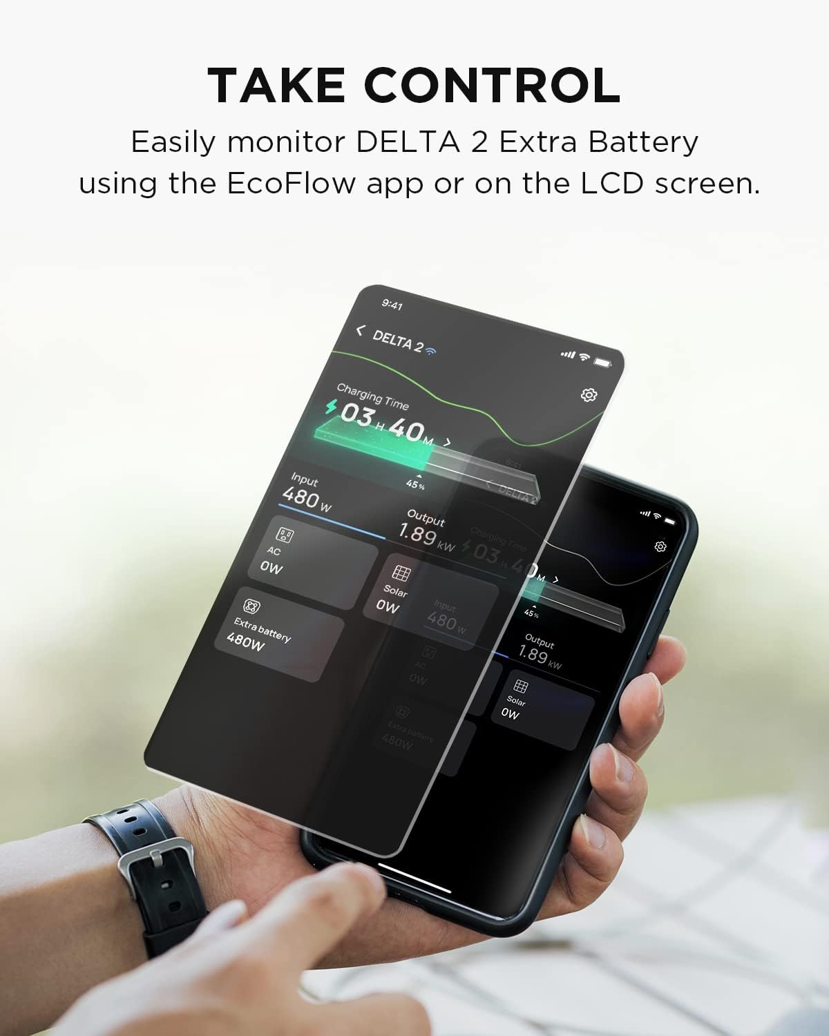 EF ECOFLOW DELTA 2 Smart Extra Battery 1024Wh LiFePO4 Expansion Battery - DELTA 2