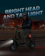 URBANMAX Electric Scooter With Seat, 450W, 22 Miles, Black - C1