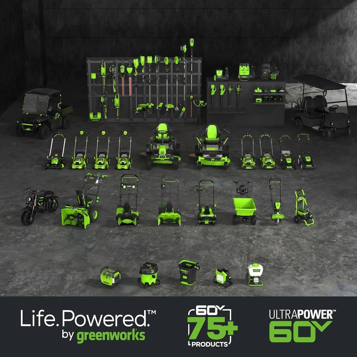 Greenworks 60V 20in Brushless Cordless Pole Hedge Trimmer With 2.0Ah Battery And Charger
